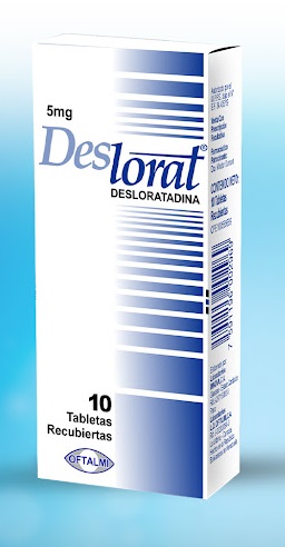 DESLORAT 5MG X 10 TABLETAS OFTALMI