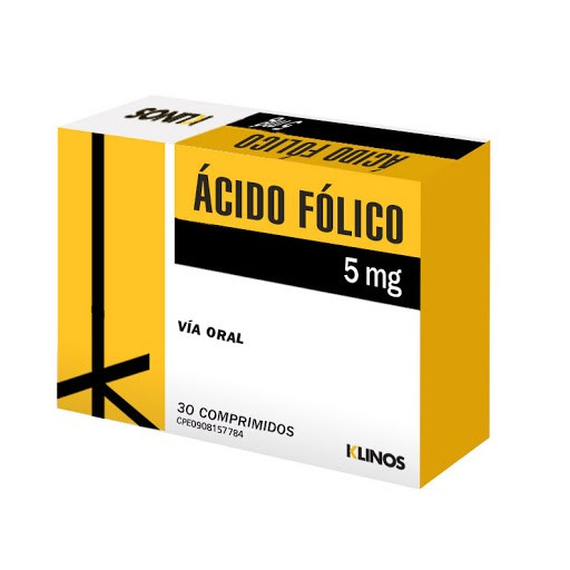 ACIDO FOLICO 5MG X 30TAB KLINOS
