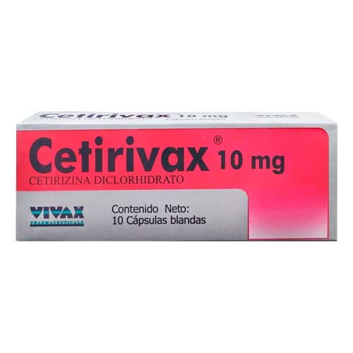 CETIRIVAX 10MG X 10 CAPSULAS VIVAX