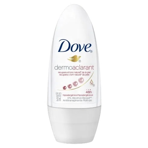 DESOD DOVE 50ML ROLLON  ACLARANTE