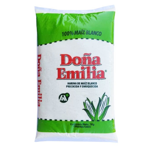 HARINA DE MAIZ DOÑA EMILIA 1KG BLANCA