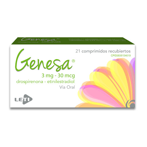 GENESA 3MG 30MCG X 21TAB DROSPI ETINIL LETI