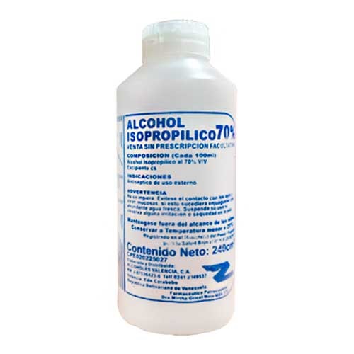 ALCOHOL ALVA 240CC ISOPROPILICO