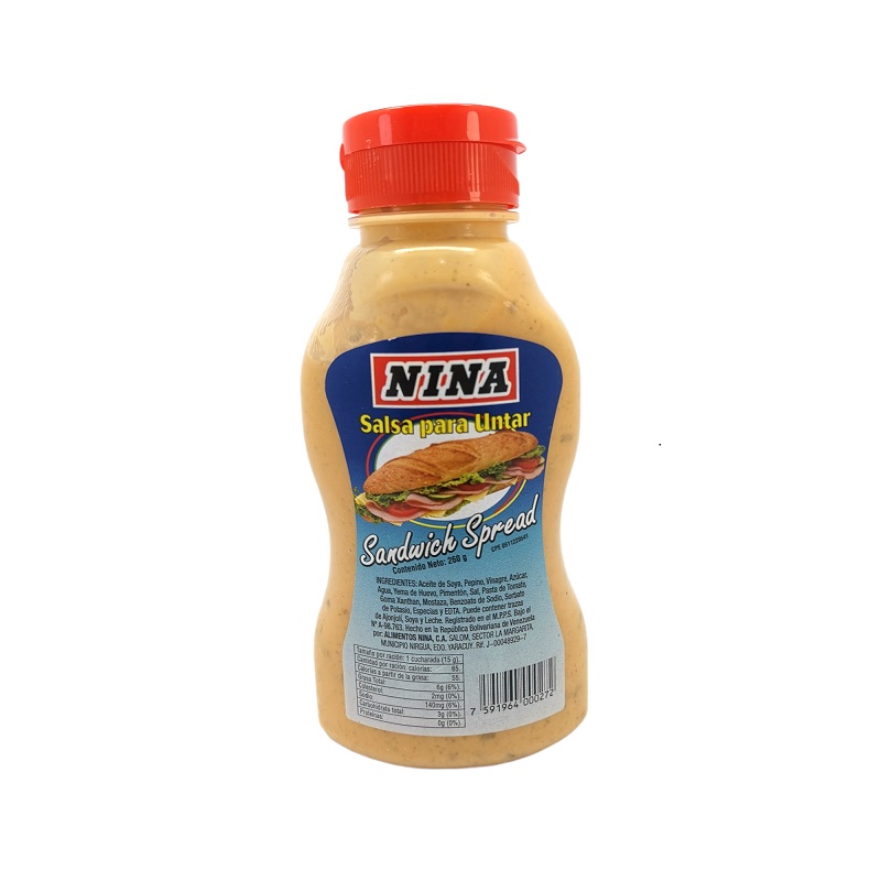 SALSA NINA 260GR SANDWICH SPREAD