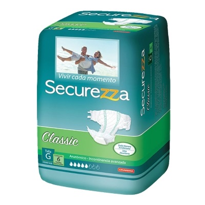 PAÑALES SECUREZZA 6UND GDE CLASSIC