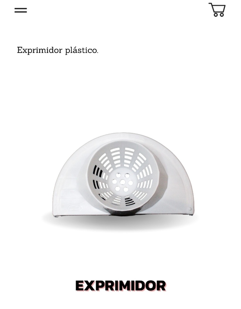 EXPRIMIDOR RODEXSA TOBO PLASTICO REF 1