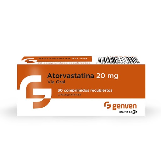 ATORVASTATINA 20MG X 30COMP GENVEN
