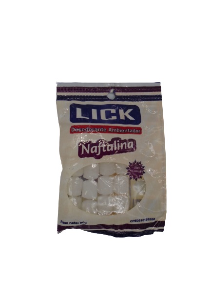NAFTALINA LICK 80GR ALCANFORA