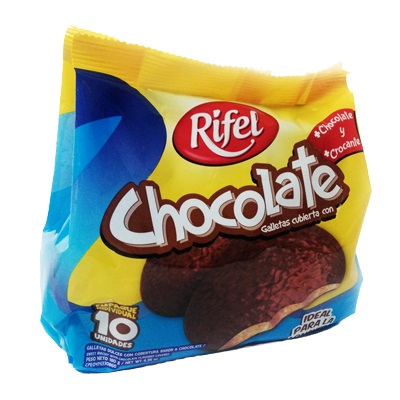 GALLETA RIFEL 180GR CUBIERTA CHOCOLATE