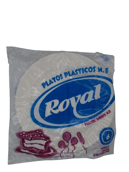 PLATOS ROYAL NRO 8 X 6UND LISO