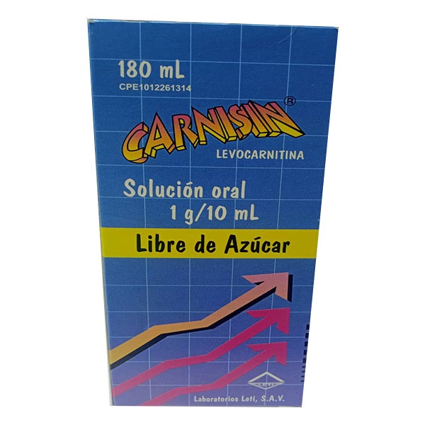 CARNISIN  SIN AZUCAR 1G/10ML X180ML LETI