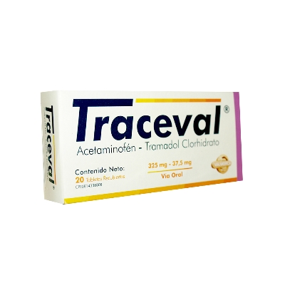 TRACEVAL 325MG 37,5MG X 20TAB VALMORCA