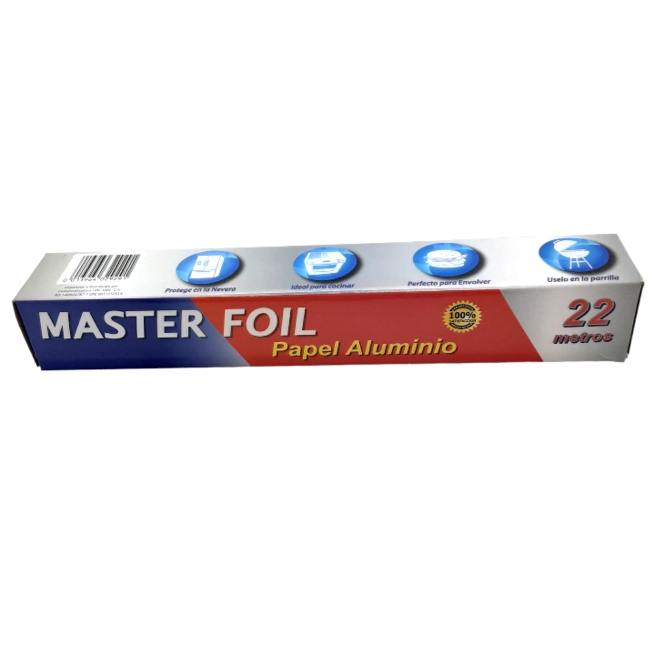 PAPEL ALUMINIO MASTER FOIL 22MTS