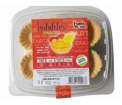 TARTALETAS PUNTO Y COMA 200GR DULCES