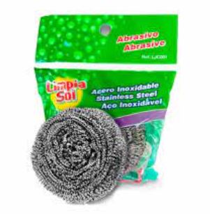 ESPONJA LIMPIA SOL ACERO INOXIDABLE