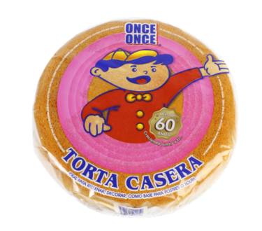 TORTA ONCE ONCE 600GR CASERA SABOR NARANJA