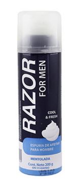 ESPUMA AFEITAR RAZOR 194GR HOMBRE MENTOL