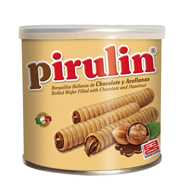 BARQUILLA PIRULIN 190GR CHOCOLATE LATA