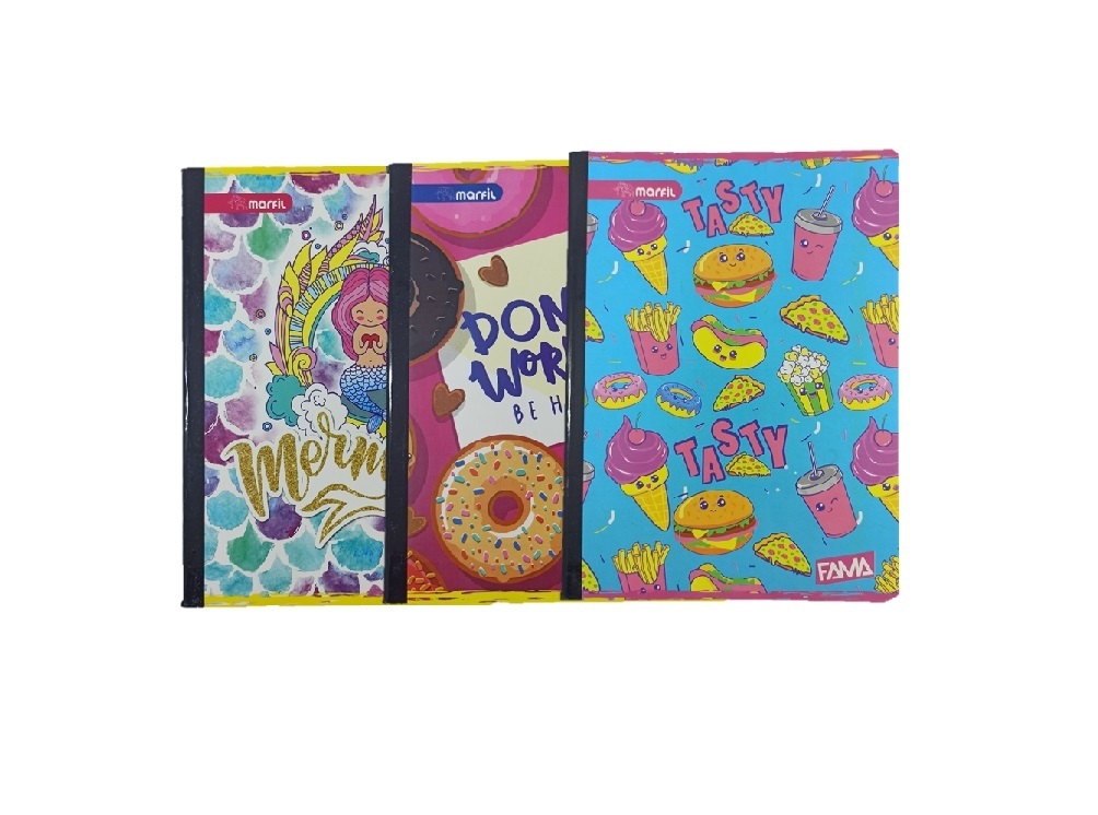 LIBRETA FAMA 100H DOBLE LINEA EMPASTADA