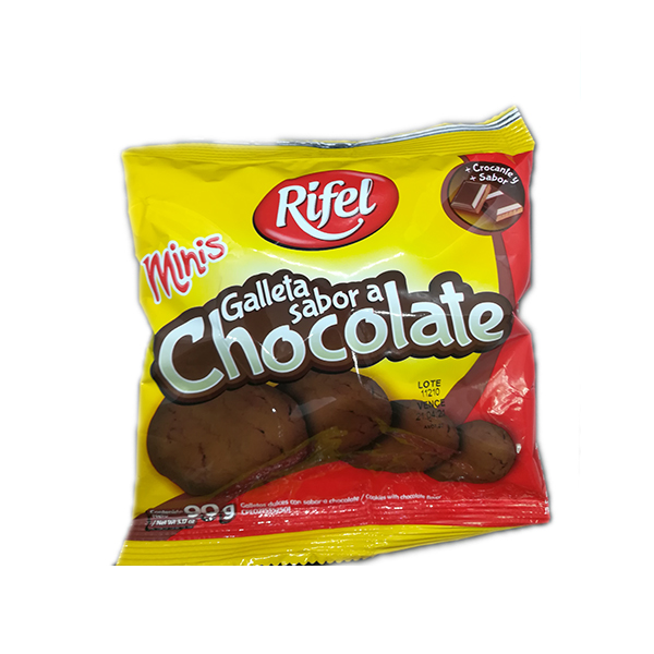 GALLETA MINIS RIFEL 90GR CHOCOLATE