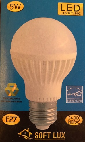 BOMBILLO LED 5W SOFT LUX  E27