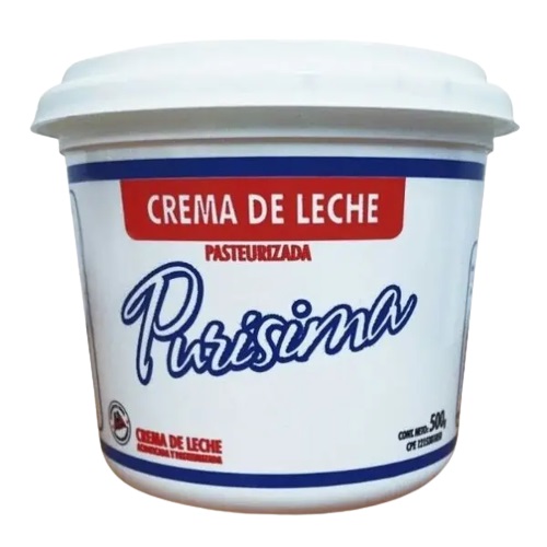 CREMA DE LECHE PURISIMA 500GR