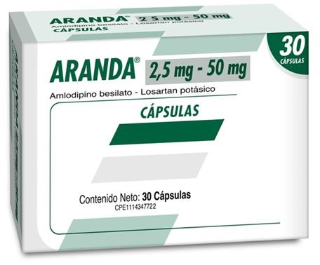 ARANDA 2,5MG-50MG X 30CAPSULAS FARMA