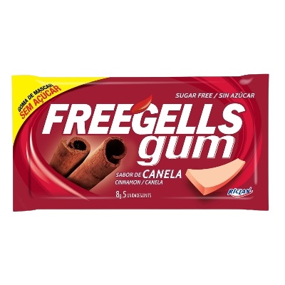 CHICLE FREEGELLS CANELA 8GR***