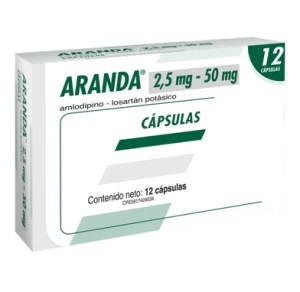 ARANDA 2,5MG-50MG X 12CAPSULAS FARMA