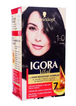 TINTE IGORA VITAL 50ML EST 1.0 NEGRO