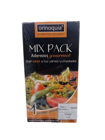 ADEREZO ORINOQUIA 50ML VINAGRETA MIX PACK