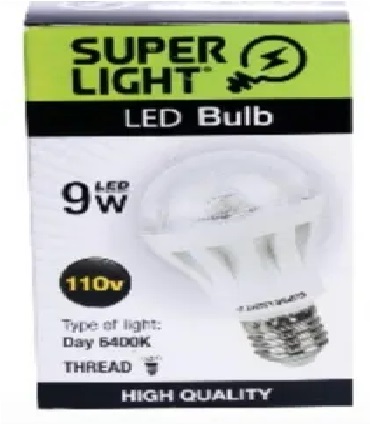 BOMBILLO LED 9W SUPERLITE LUZ BCA E27