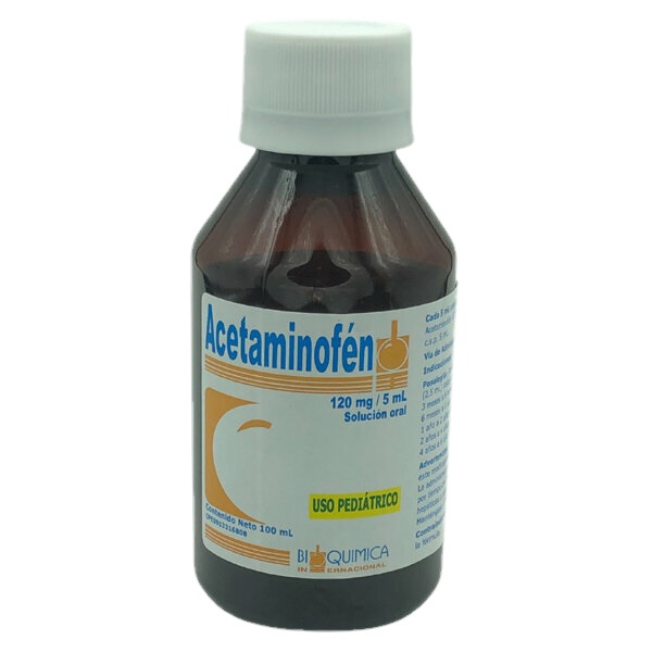 ACETAMINOFEN PEDIATRICO 120MG/5ML X 100ML BIOQUIMICA