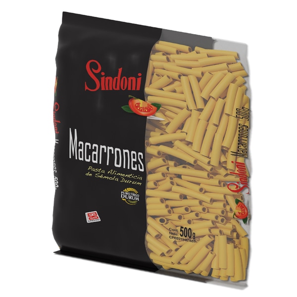 PASTA SINDONI 500GR MACARRON ESPECIAL