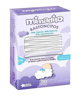 HISOPOS MIMADITO 200 UND BASTONCITO
