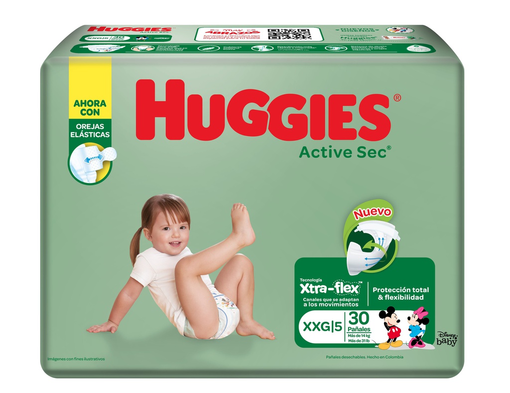PAÑAL HUGGIES ACT SEC XXG 30UND