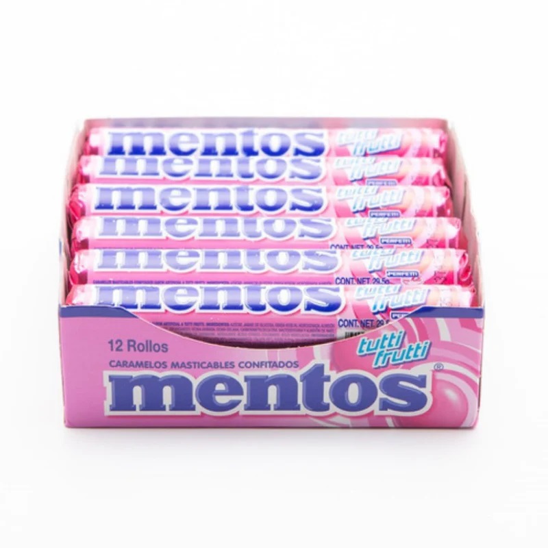 CARAMELOS MENTOS 12X354GR TUTTI FRUTTI