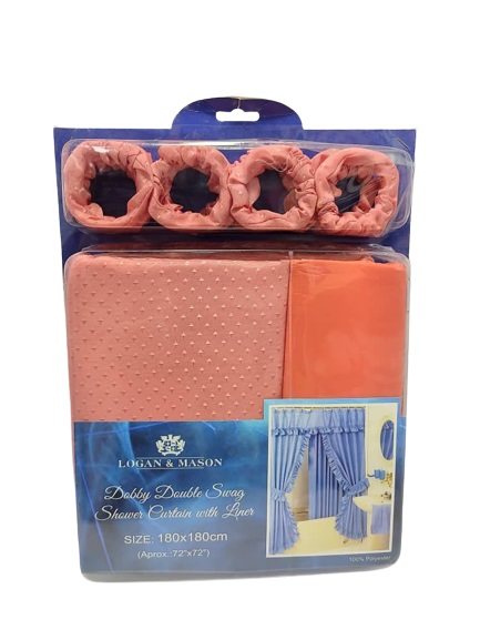 CORTINA DE BAÑO LOGAN&amp;MASON 180X180CM SU