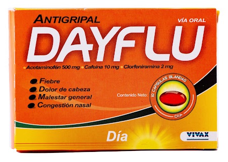 DAYFLU DIA 500/10/2MG X 5TAB VIVAX