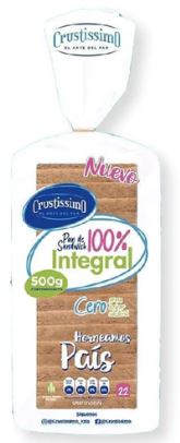 PAN SANDWICH CRUSTISSIMO 500GR INTEGRAL