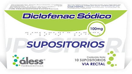 DICLOFENAC SODICO 100MGX10SUPOSIT ALESS