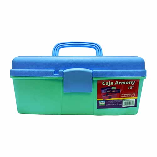 CAJA HERRAMIENTAS ARMONY 13 AZUL/VERDE