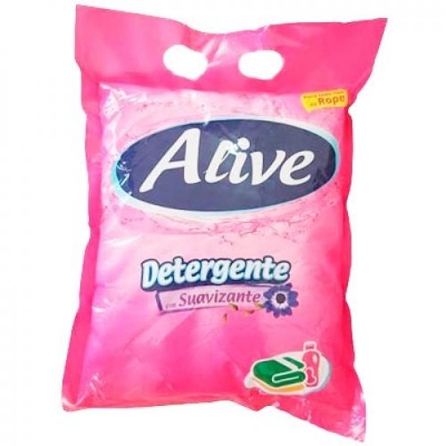 DETERGENTE ALIVE 1KG SUAVIZ ROSA POLVO