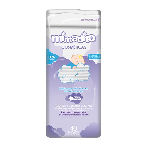ALGODÓN MIMADITO 40 UND LAMINAS