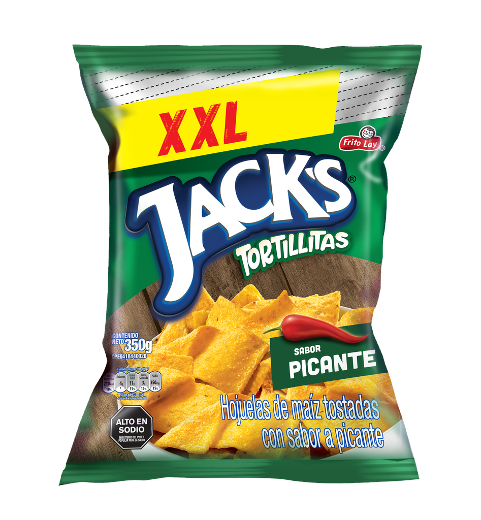 TORTILLAS JACKS PICANTE XXL 350GR