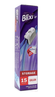 BOLSAS C/SLIDER BLIXI 15 UND HERMETI GRA