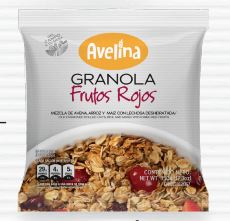 GRANOLA AVELINA 250GR FRUTOS ROJOS