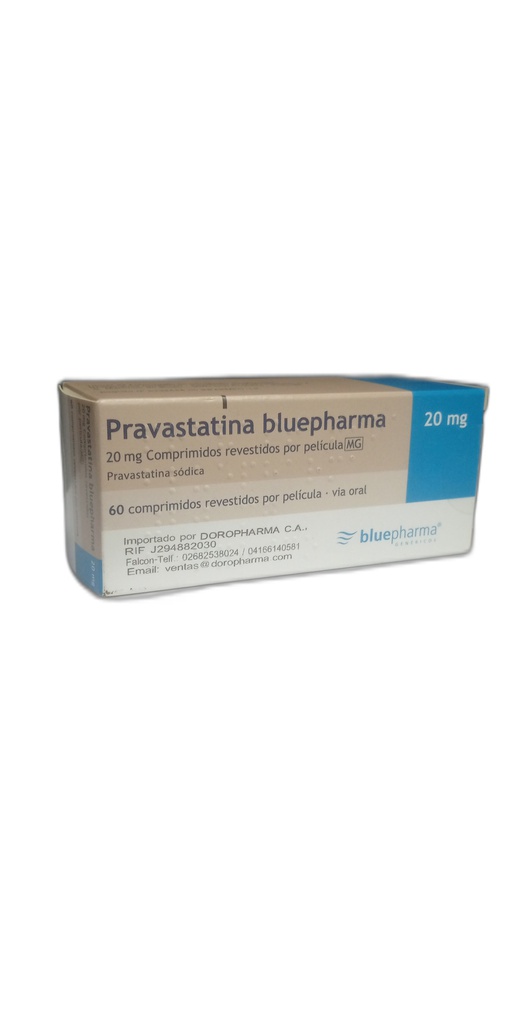 PRAVASTATINA 20MGX10TAB BLIST BLUEPHARMA