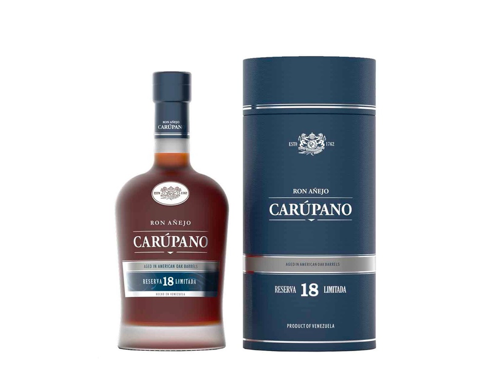 RON AÑEJO CARUPANO 750ML RESERVA 18 AÑOS