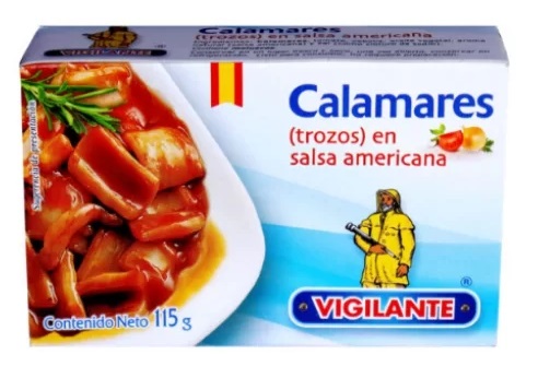 CALAMARES VIGILANTE 80GR SALSA AMERICANA